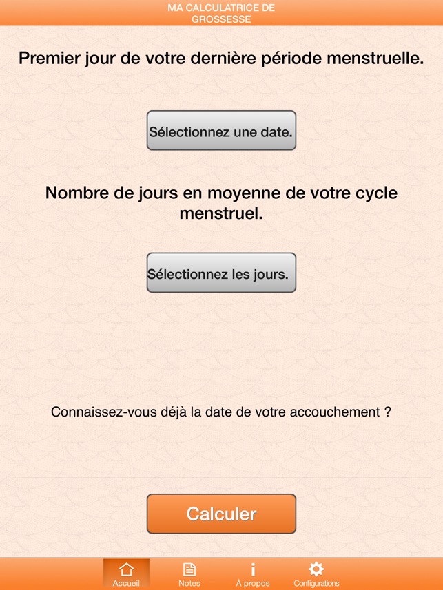 Ma Calculatrice De Grossesse Dans L App Store