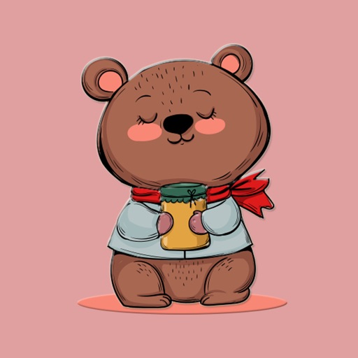 Sweet Honey Bear Stickers