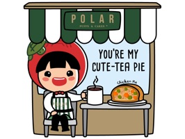 A latest collaboration between Polar Puffs & Cakes and Ang Ku Kueh Girl