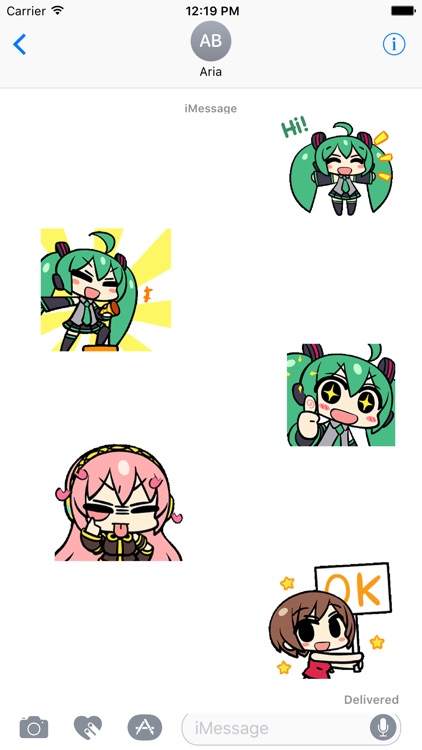 Animated Miku And Gang Sticker