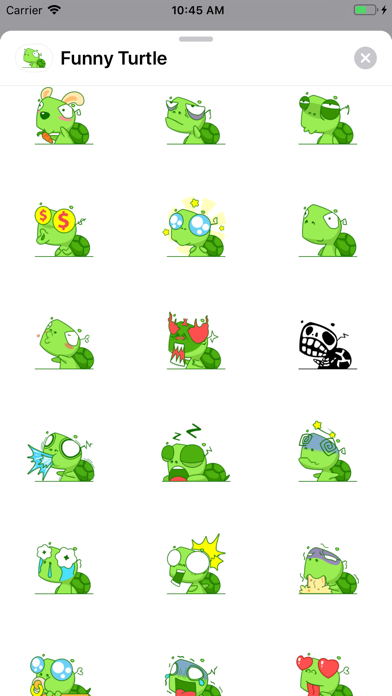 Funny Turtle Animated Stickers screenshot 2