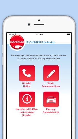 BUCHBINDER Schaden-App