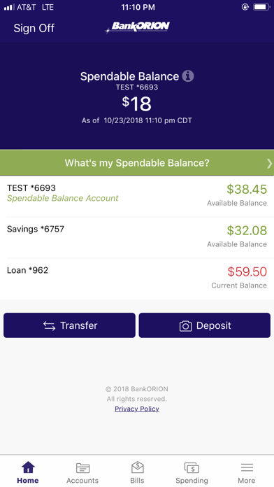 BankORION Mobile screenshot 2