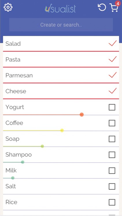 Usualist - pantry checklist