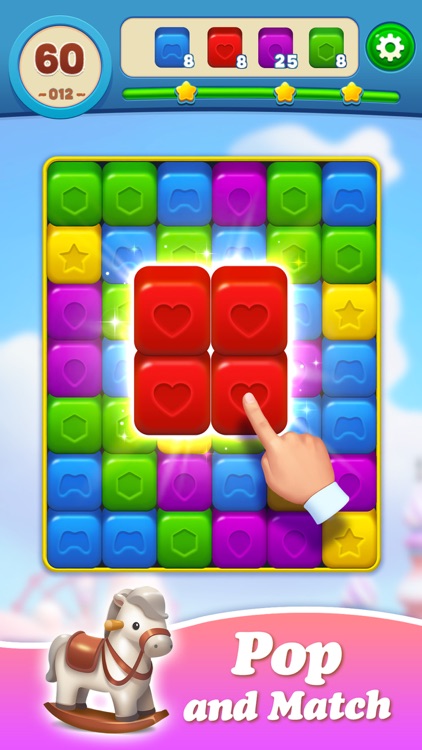 Toy Brick Crush - Tapping Game