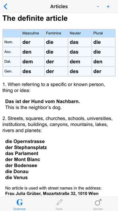 How to cancel & delete German Grammar with Tests from iphone & ipad 2