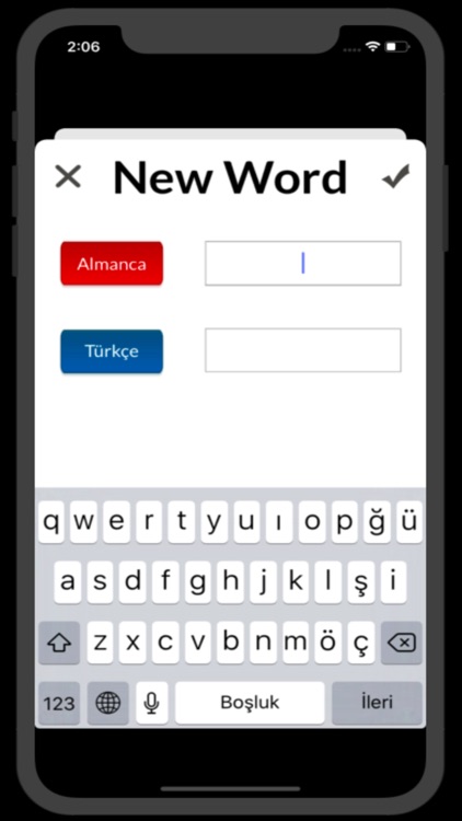 Almanca Fiiller/Kelimeler Test screenshot-3