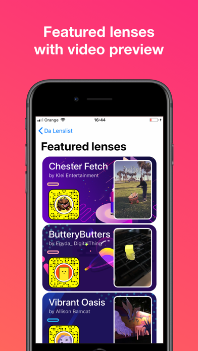 Da Lenslist - Filters & Lenses screenshot 2