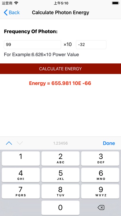 Calculate Photon Energy screenshot-8