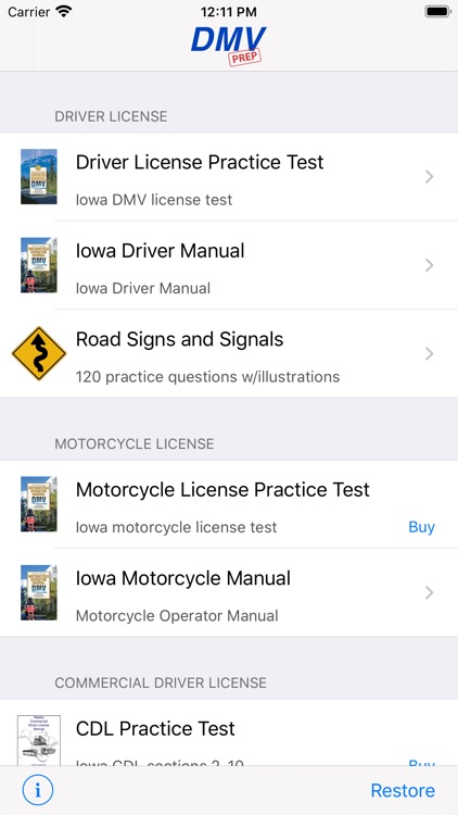 Iowa DMV Test Prep