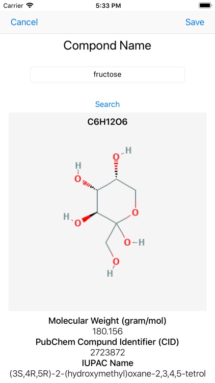Search PubChem screenshot-3