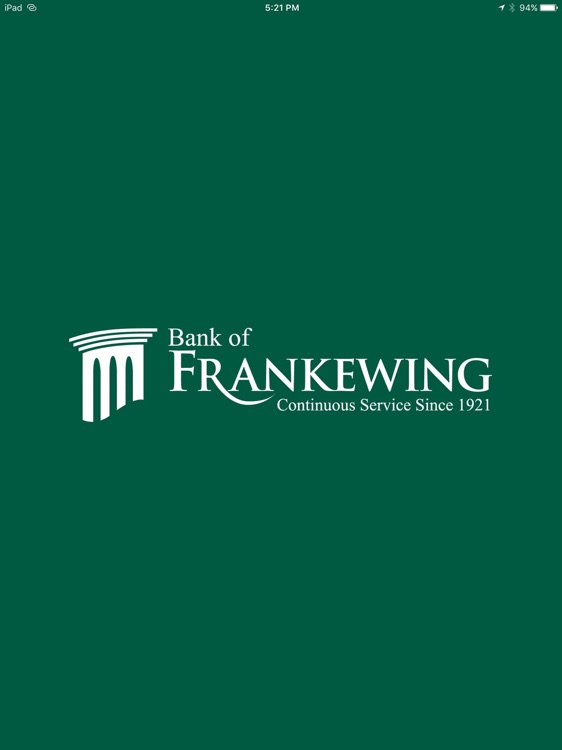 Bank of Frankewing for iPad