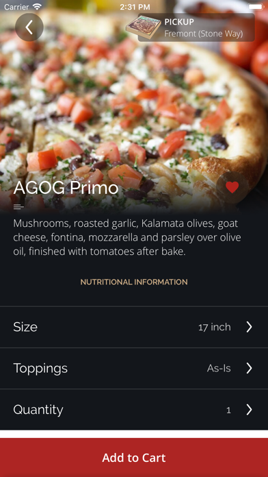 Pagliacci Pizza screenshot 2