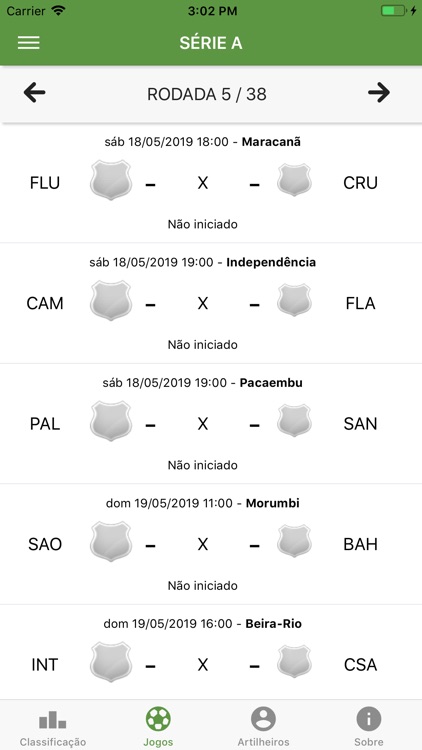 Brasileirão Live 2019