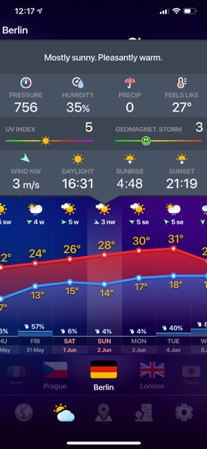 WEATHER NOW ° - 今天天氣預報14天(圖8)-速報App