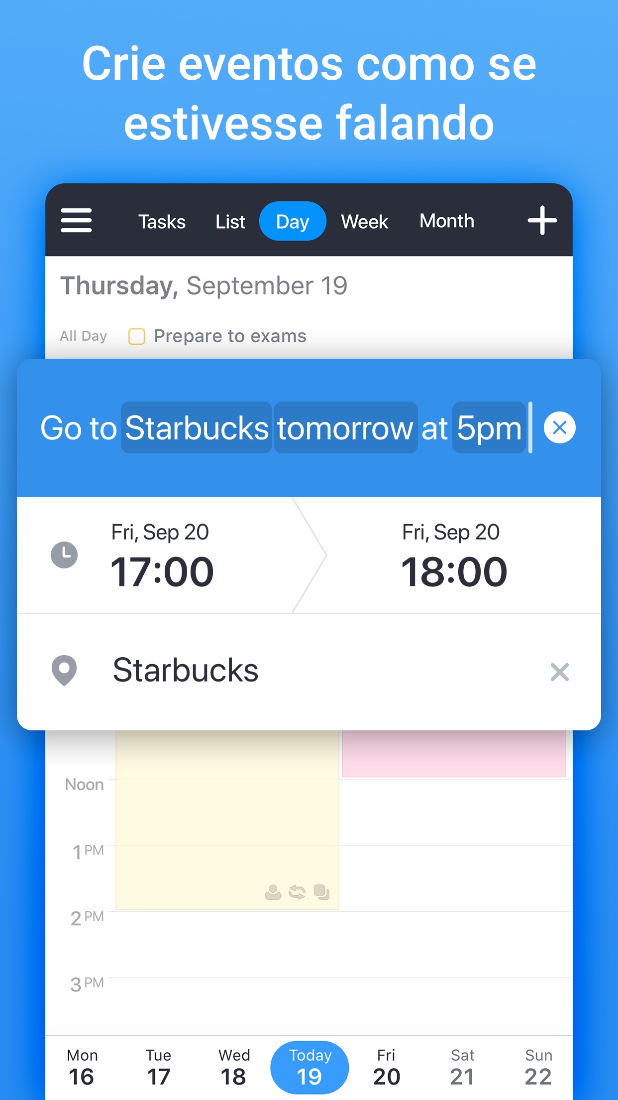 Screenshot do app Calendars da Readdle