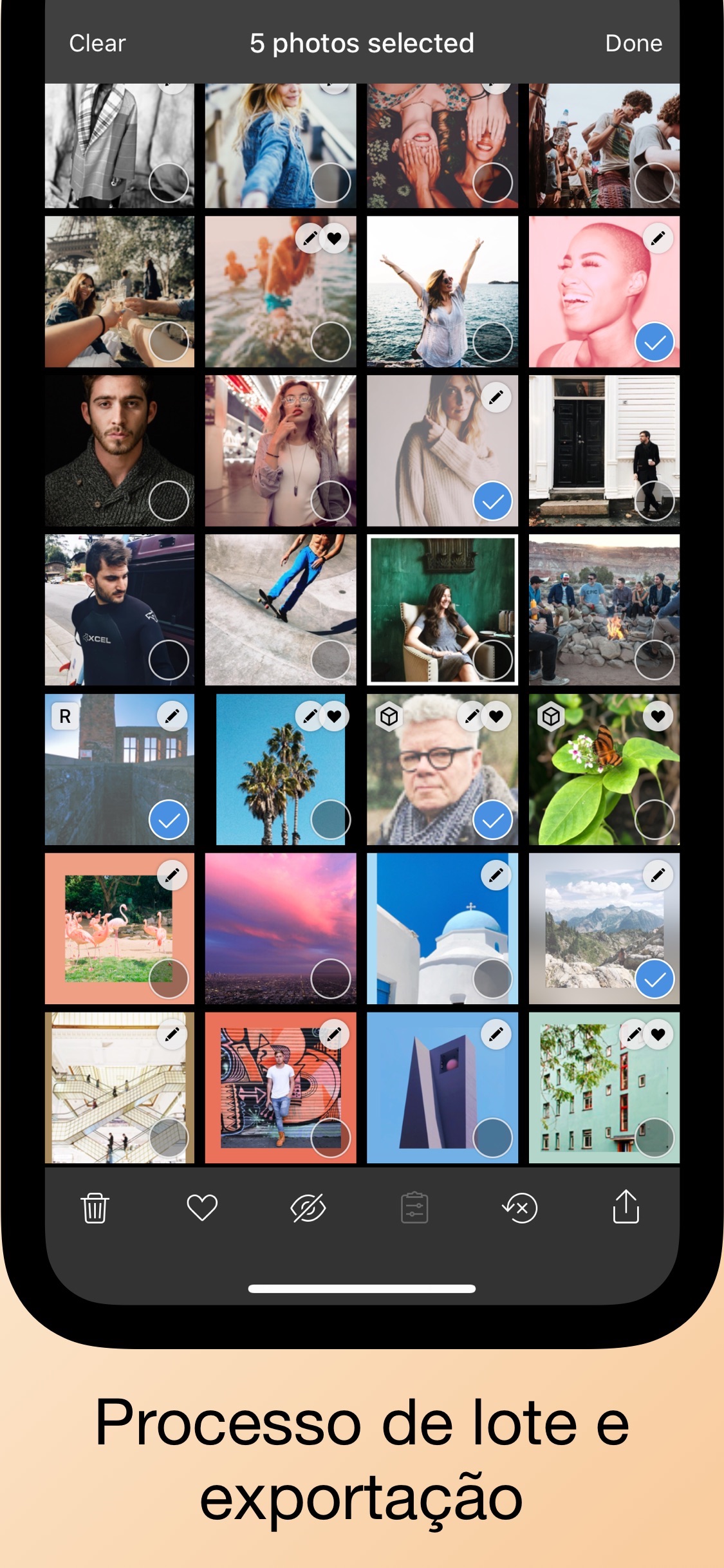 Screenshot do app Darkroom – Photo Editor