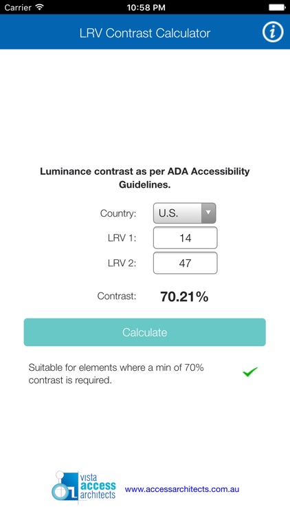 LRV Contrast Calculator