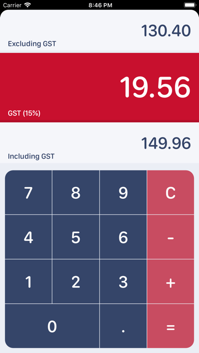 NZ GST Calculator screenshot 2