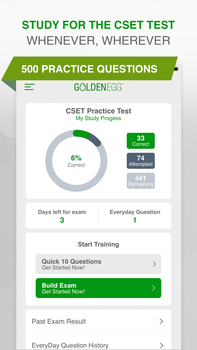 How to cancel & delete CSET Practice Test Prep from iphone & ipad 1