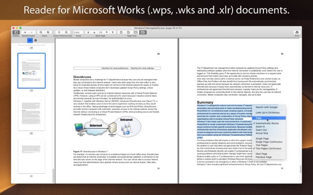 WPS Reader : for MS Works