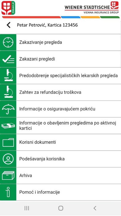 Wiener Zdravlje screenshot 2