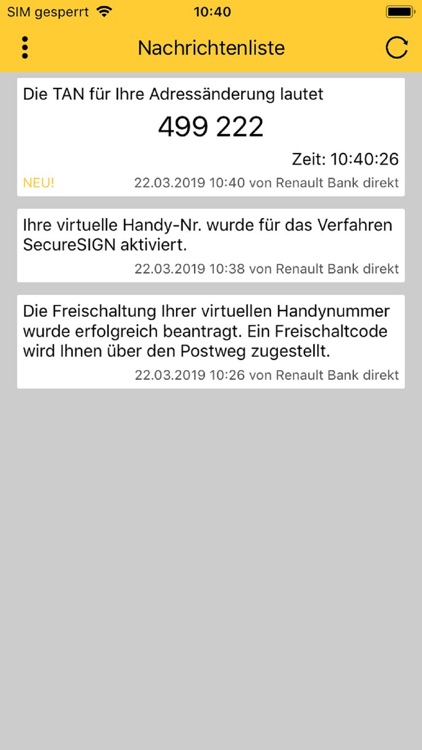 SecureSIGN Renault Bank direkt screenshot-3