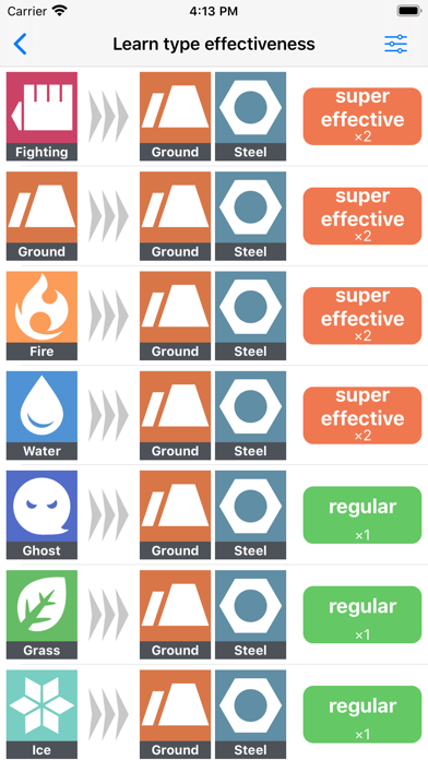 Screenshot #1 pour PokeType Compatibility