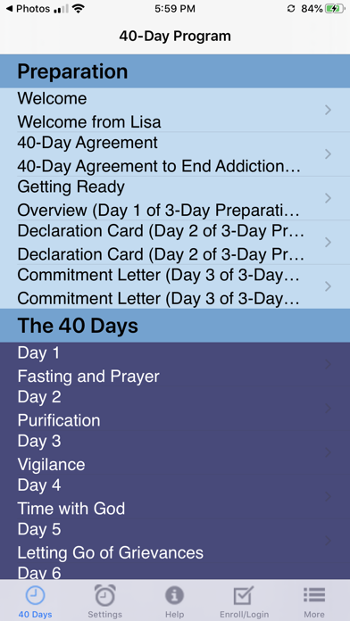 40-Day Program screenshot 2
