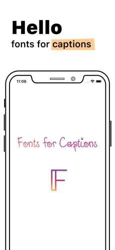 Captura de Pantalla 1 Fonts for Captions iphone