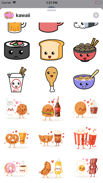 Kawaii Food Stickersのおすすめ画像3