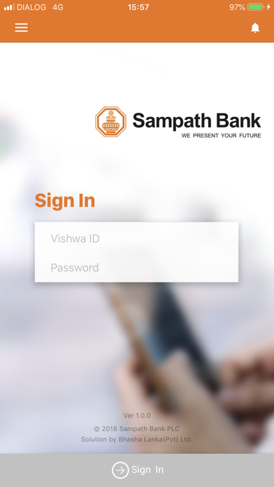 How to cancel & delete Sampath Bank Mobile App from iphone & ipad 1