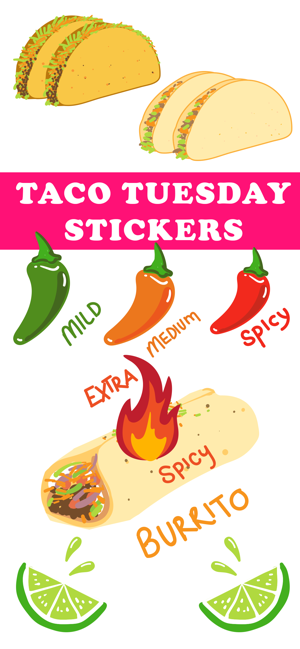 Taco Tuesday Stickers