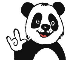 Panda with character - this sticker pack for iMessage