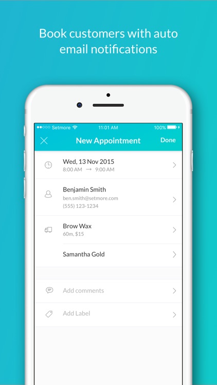 Setmore Appointment Scheduling