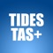Shows tide times, first/last light times, sunrise/sunset times, moon phases, and heights for over 290 locations