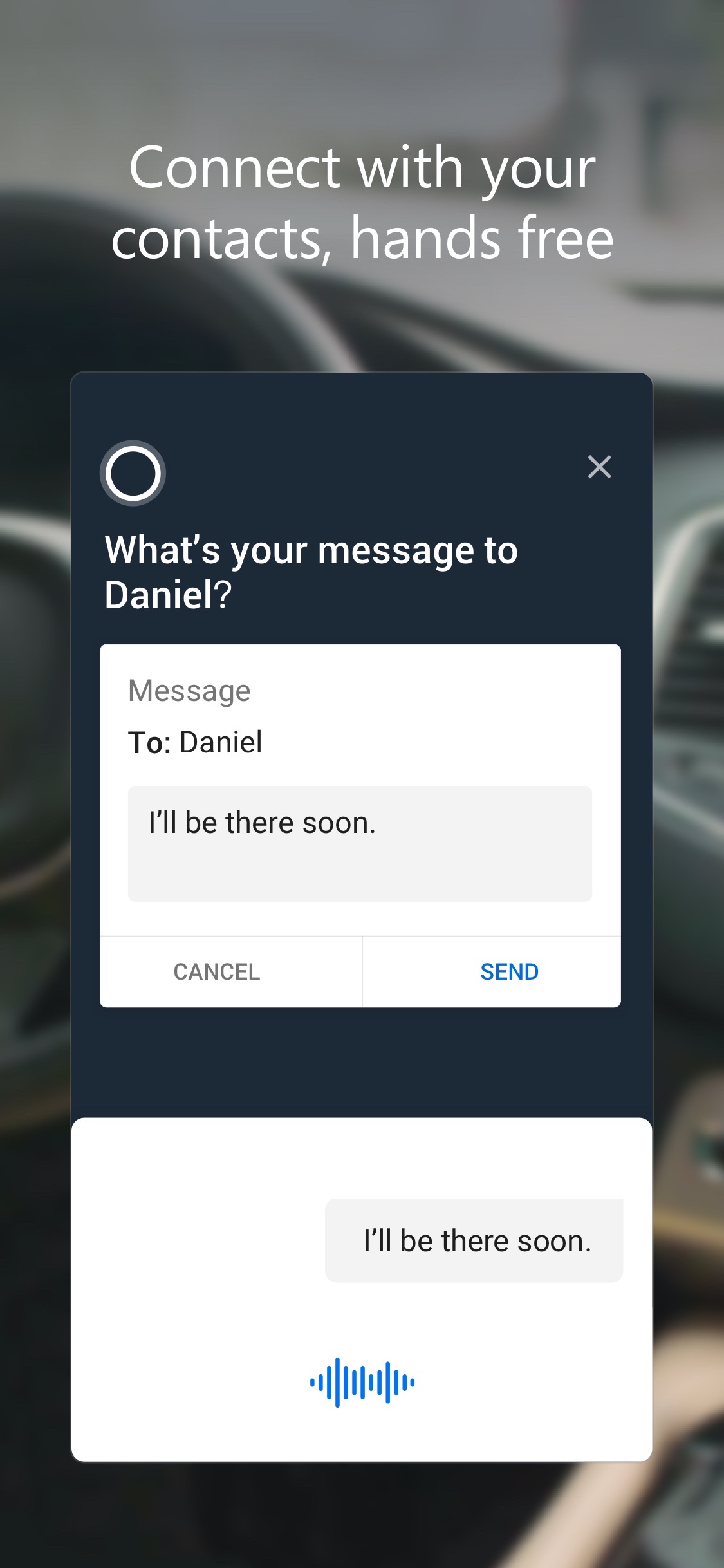 Screenshot do app Cortana