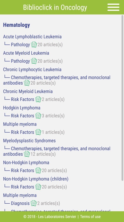 Biblioclick in Oncology