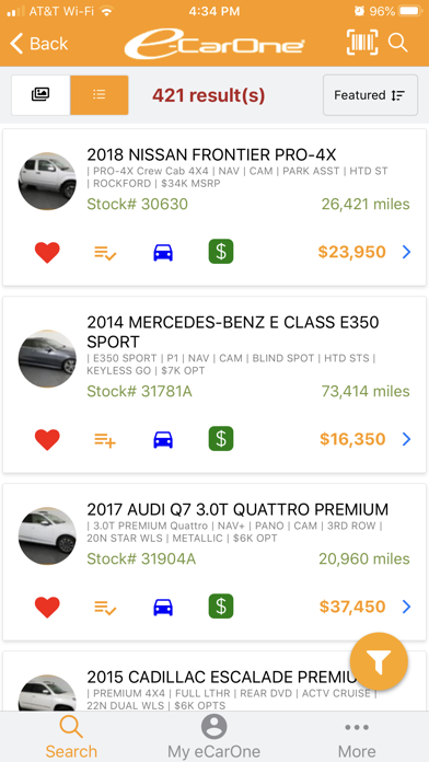 eCarOne Car Search screenshot 2
