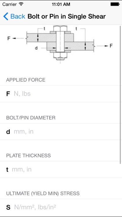 Bolt & Thread Calculators