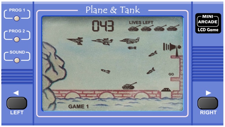 Plane and tank LCD Game