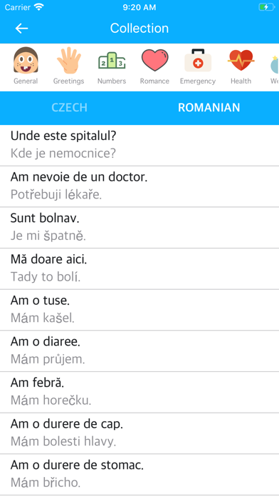 Czech Romanian Dictionary screenshot 2