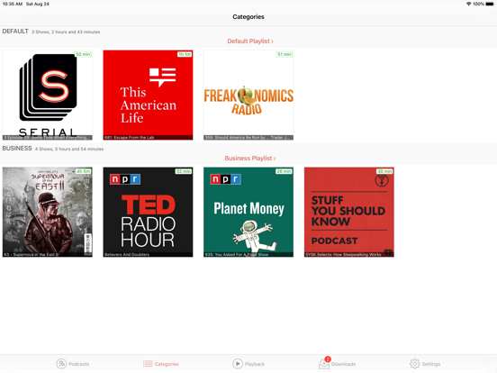 RSSRadio Podcast Downloader App screenshot