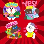 Brown  Cony Party time Sticker
