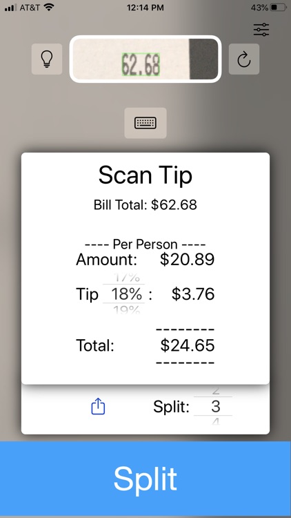 Scan Tip - Tip Calculator