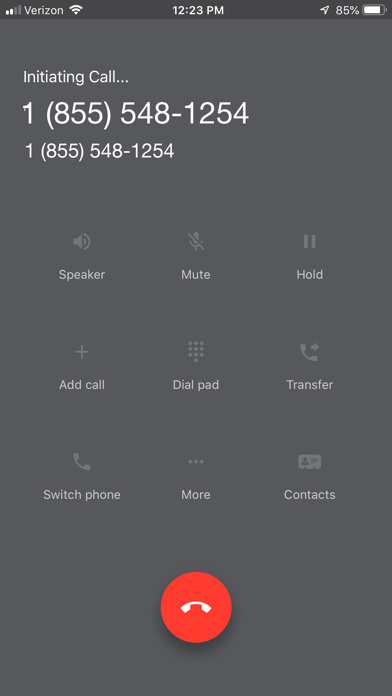 Screenshot #1 pour SpectrumVoIP Mobile App