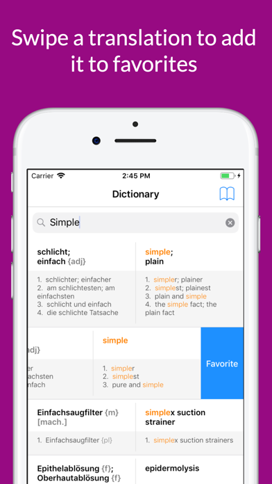 German English Dictionary Pro screenshot 3