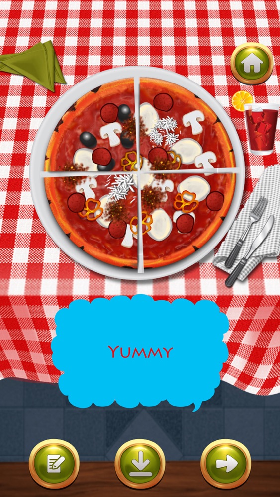Pizza Maker Kids Pizzeria Game App for iPhone Free Download Pizza