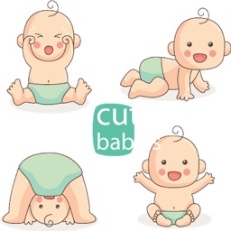Cute Babies Stickers Baby Moji
