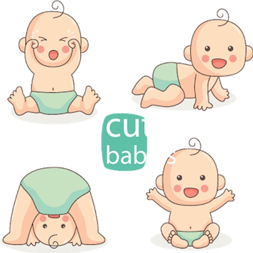 Cute Babies Stickers Baby Moji icon